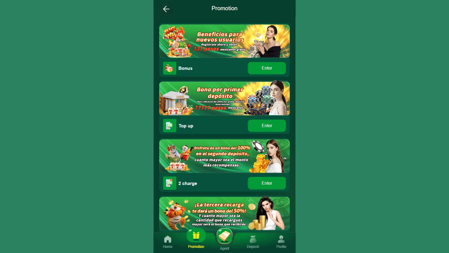 Bethall Casino desktop promotions area with welcome bonus, Free Spins and ongoing rewards
